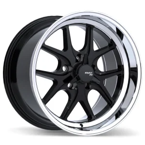Fast Wheels – FC04V – Black – 17″x10.5″ 0mm – Summer Wheels – FC04V-1705-65BP+00C703